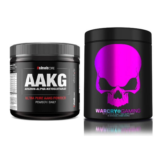 Pump-Set: Sinob Core Arginin AAKG + Genius Nutrition Warcry – alle enthaltenen Artikel