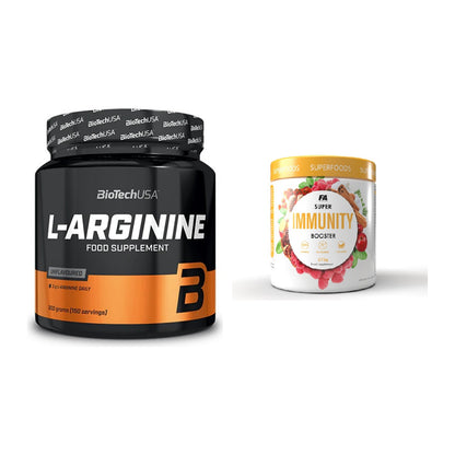 Pump-Set: BioTech L-Arginin + FA Nutrition Wellnes Line Super – alle enthaltenen Artikel