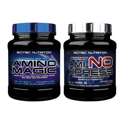 Aminosäuren-Zweimonatsvorrat: Scitec Amino – 60 Tage, 70 Portionen – alle enthaltenen Artikel