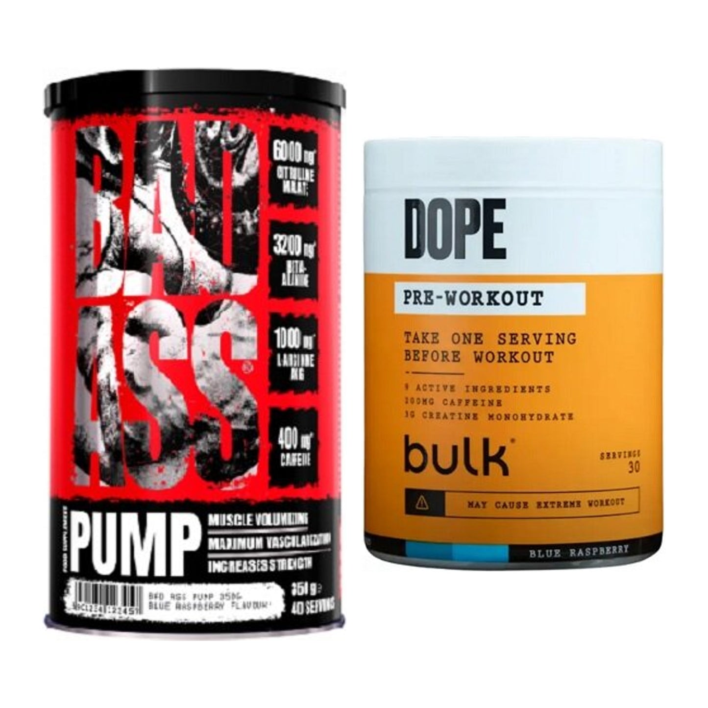 Booster-Trainingsvorrat: BAD ASS Pump – 60 Tage, 70 Portionen – alle enthaltenen Artikel