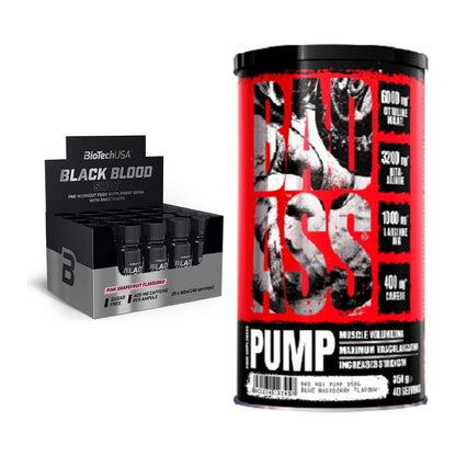 Booster-Trainingsvorrat: BioTech Black Blood – 60 Tage, 80 Portionen – alle enthaltenen Artikel