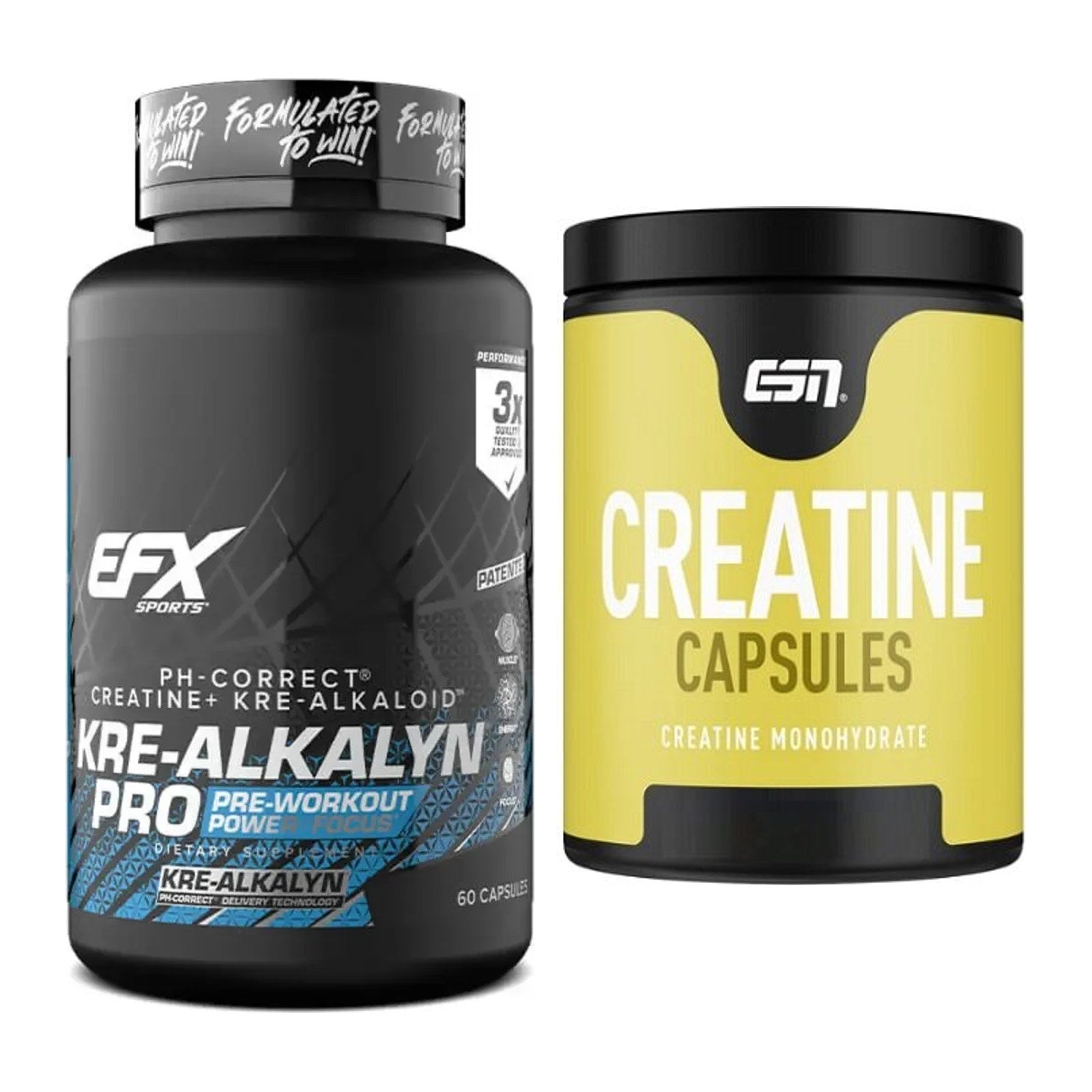Creatin-Halbjahresvorrat: EFX Kre-Alkalyn PRO – 180 Tage, 210 Kapseln – alle enthaltenen Artikel