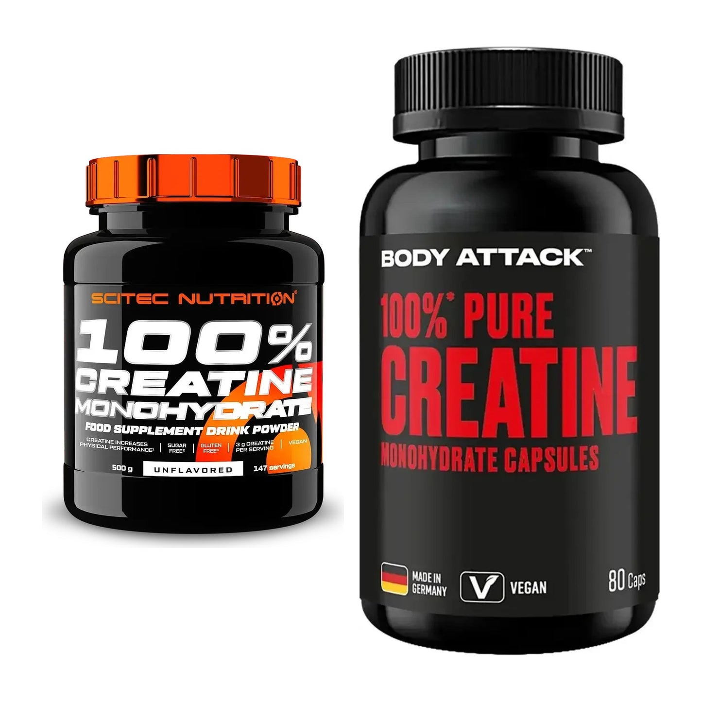 Creatin-Halbjahresvorrat: Scitec Creatine – 180 Tage, 180 Portionen – alle enthaltenen Artikel