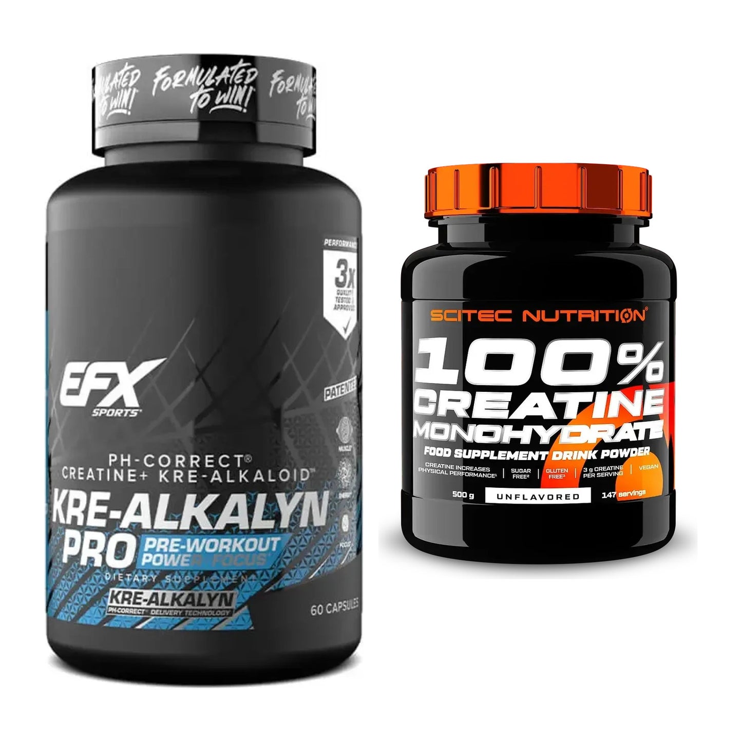 Creatin-Halbjahresvorrat: EFX Kre-Alkalyn PRO – 180 Tage, 220 Kapseln – alle enthaltenen Artikel