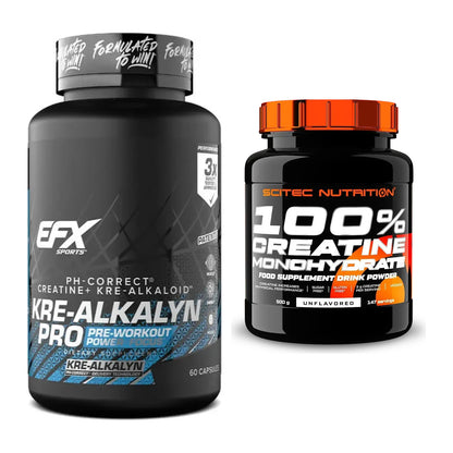 Creatin-Halbjahresvorrat: EFX Kre-Alkalyn PRO – 180 Tage, 220 Kapseln – alle enthaltenen Artikel