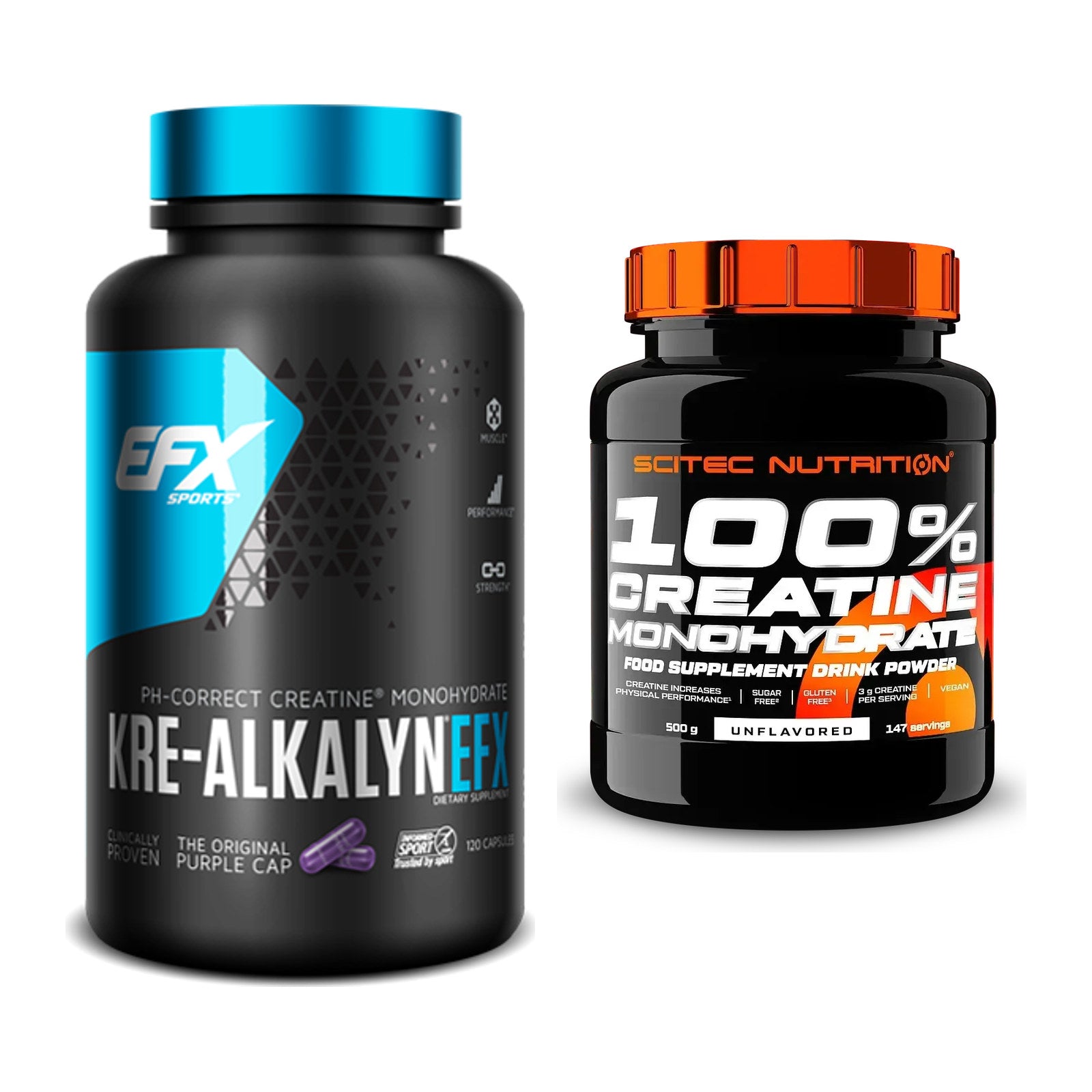 Creatin-Halbjahresvorrat: EFX Kre-Alkalyn – 180 Tage, 220 Kapseln – alle enthaltenen Artikel