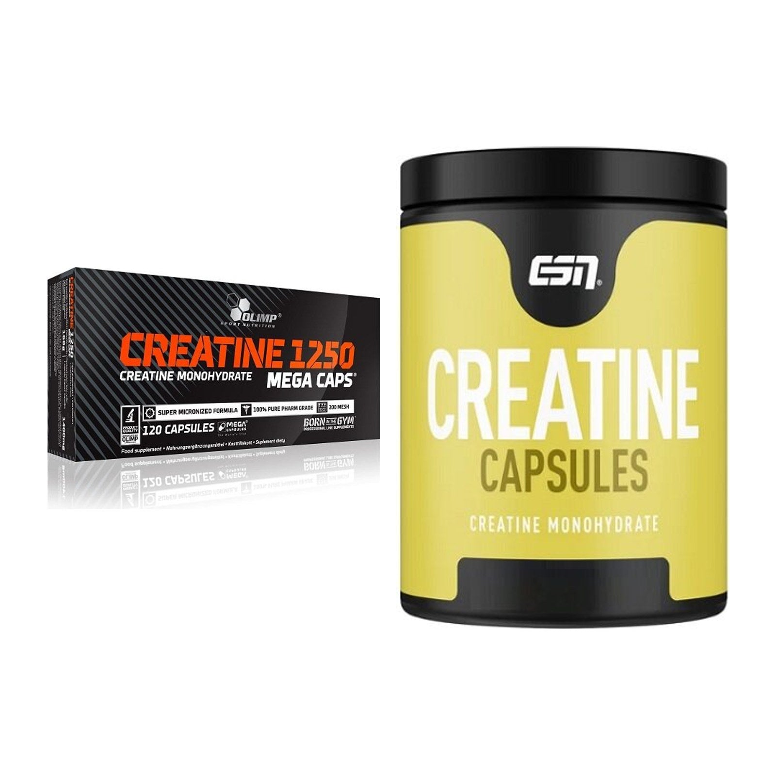 Creatin-Halbjahresvorrat: Olimp Creatine Mega – 180 Tage, 210 Kapseln – alle enthaltenen Artikel
