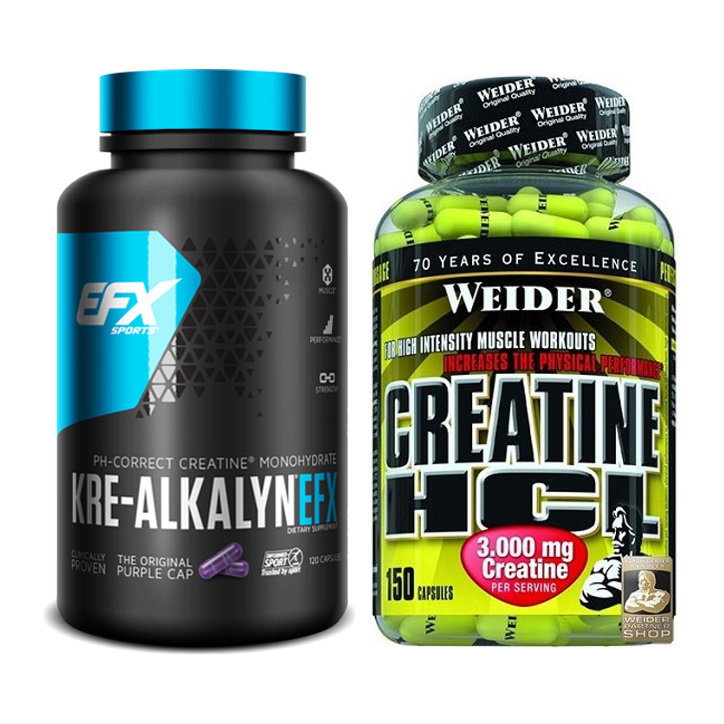 Creatin-Jahresvorrat: EFX Kre-Alkalyn – 365 Tage, 390 Kapseln – alle enthaltenen Artikel