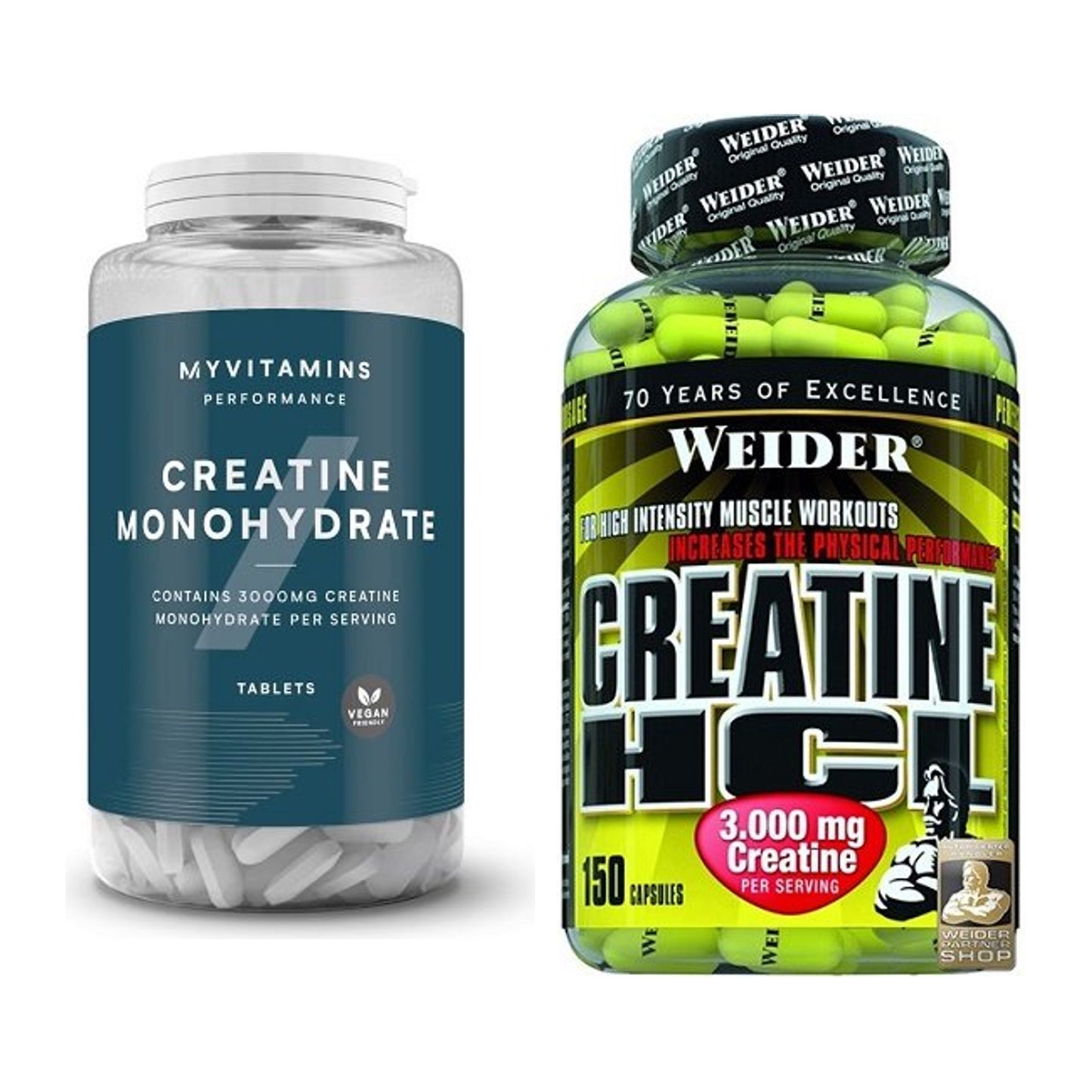 Creatin-Jahresvorrat: MyProtein MyVitamins – 365 Tage, 400 Tabletten – alle enthaltenen Artikel