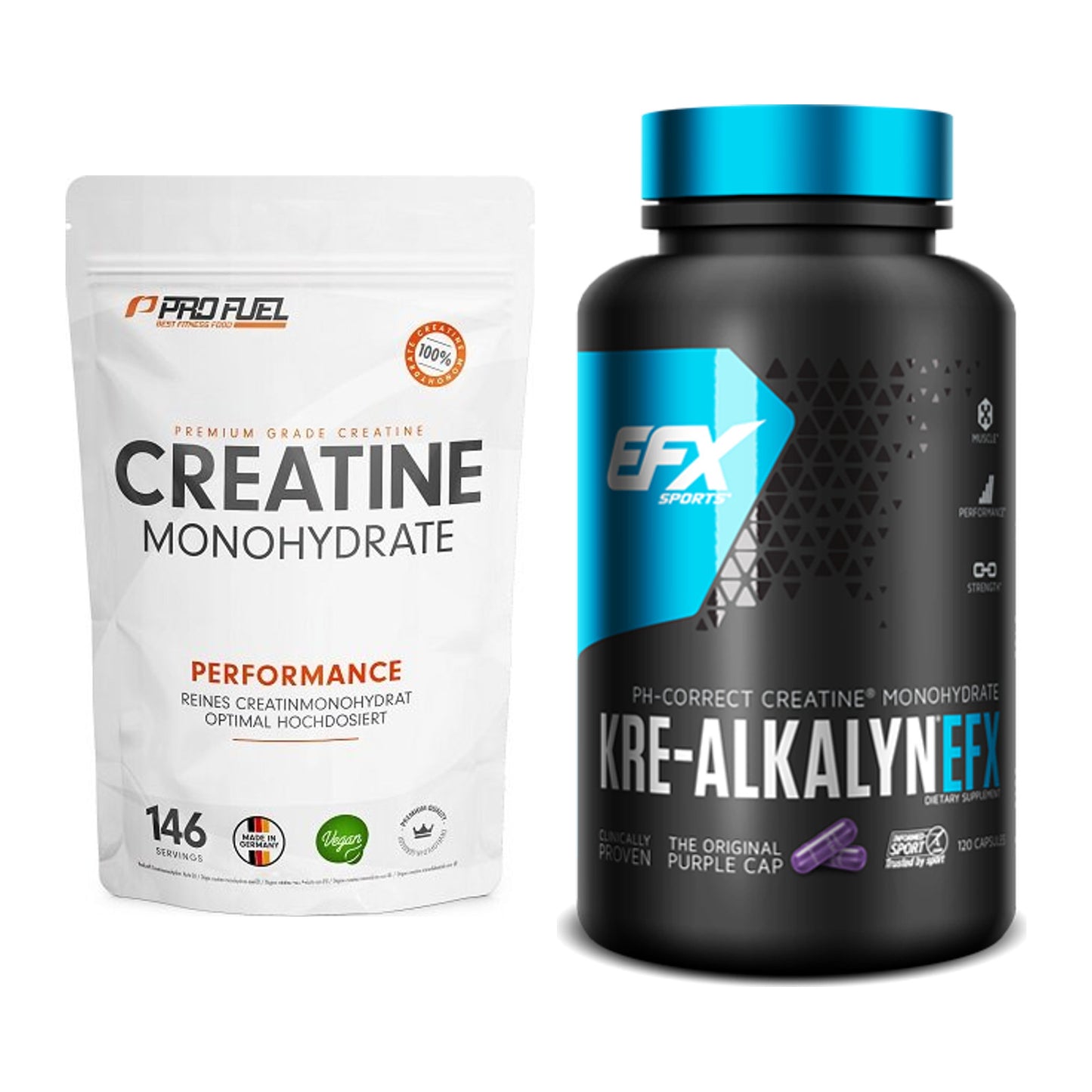 Creatin-Jahresvorrat: ProFuel Creatine – 365 Tage, 412 Portionen – alle enthaltenen Artikel