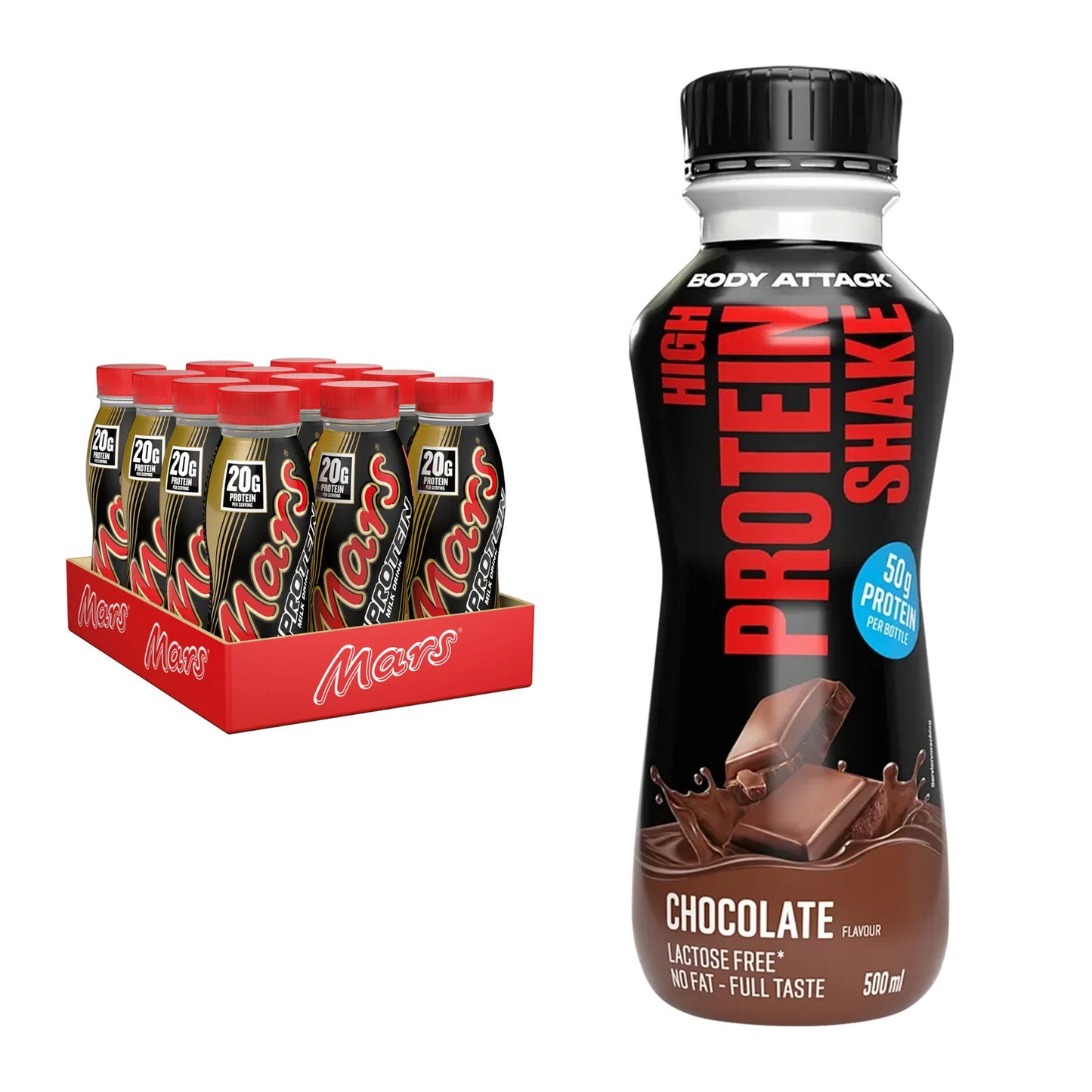 Drinks-Monatsration: Mars High Protein Milk – 30 Tage, 36 Portionen – alle enthaltenen Artikel