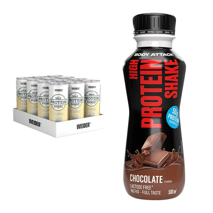 Drinks-Monatsration: Weider Protein Milk Shake – 30 Tage, 36 Portionen – alle enthaltenen Artikel