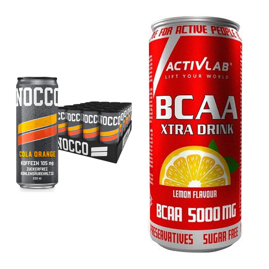 EAA-Quartalsvorrat: Nocco BCAA Drink 24 x 330 – 90 Tage, 96 Portionen – alle enthaltenen Artikel