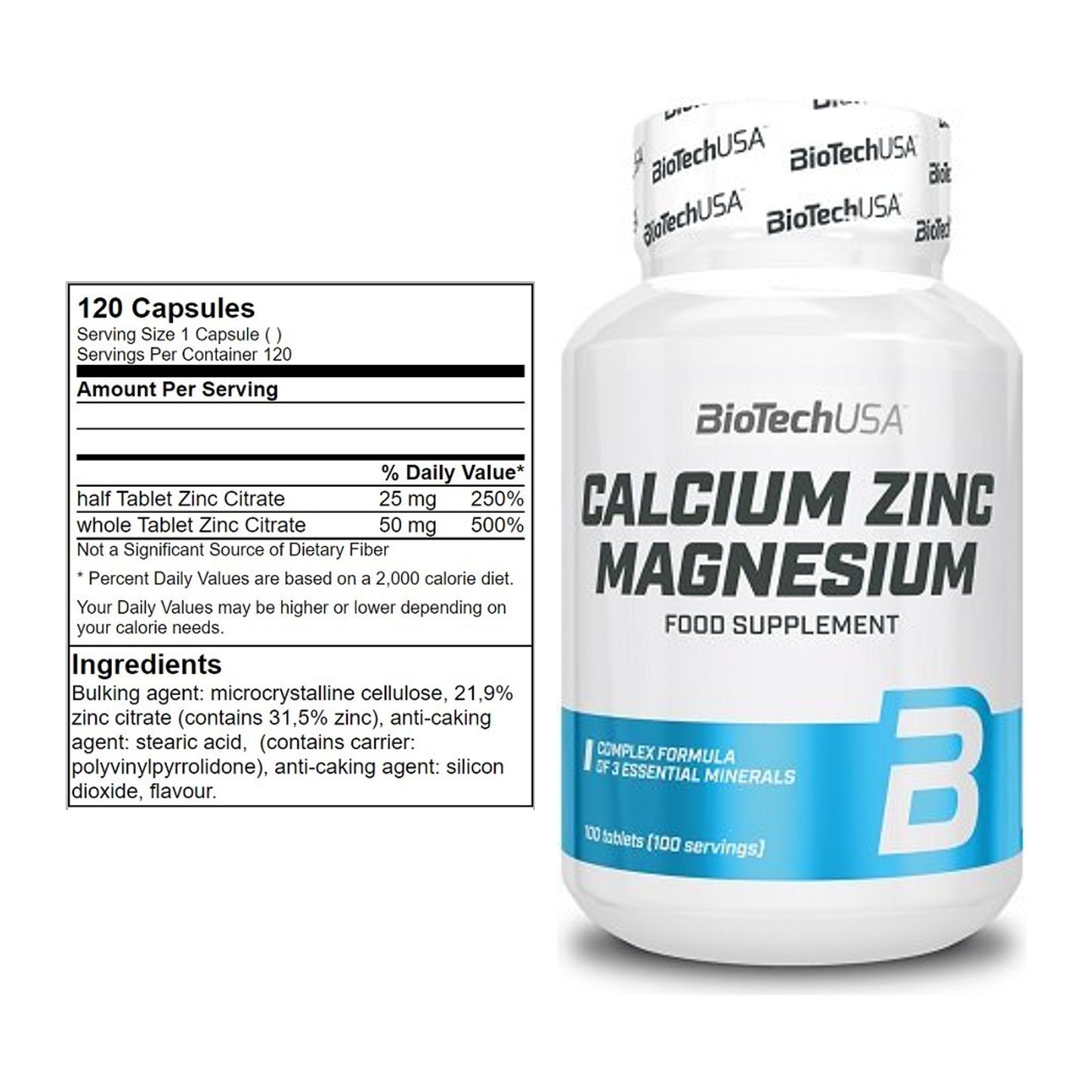 Kapsel-Halbjahresvorrat: GN Zinc Citrate 120 – 180 Tage, 220 Tabletten – alle enthaltenen Artikel
