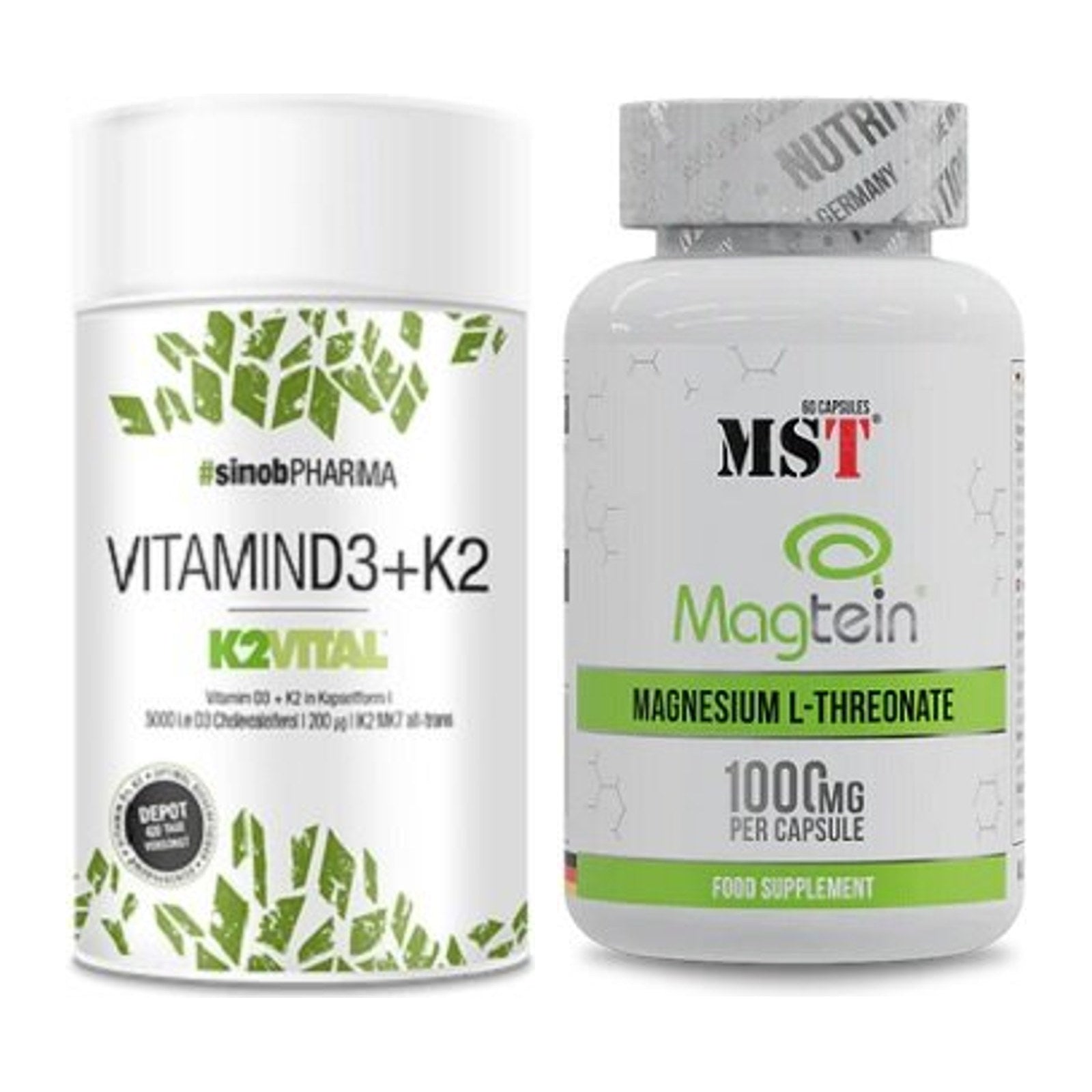 Kapsel-Jahresvorrat: Sinob Vitamin D3 + K2 – 365 Tage, 420 Kapseln – alle enthaltenen Artikel