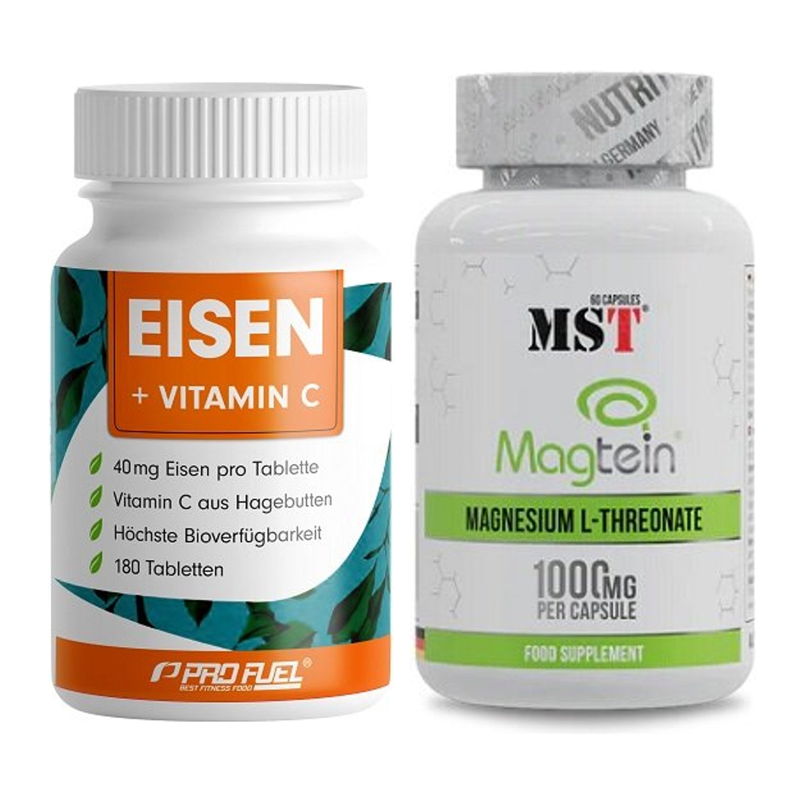Kapsel-Jahresvorrat: ProFuel EISEN + nat. – 365 Tage, 420 Tabletten – alle enthaltenen Artikel