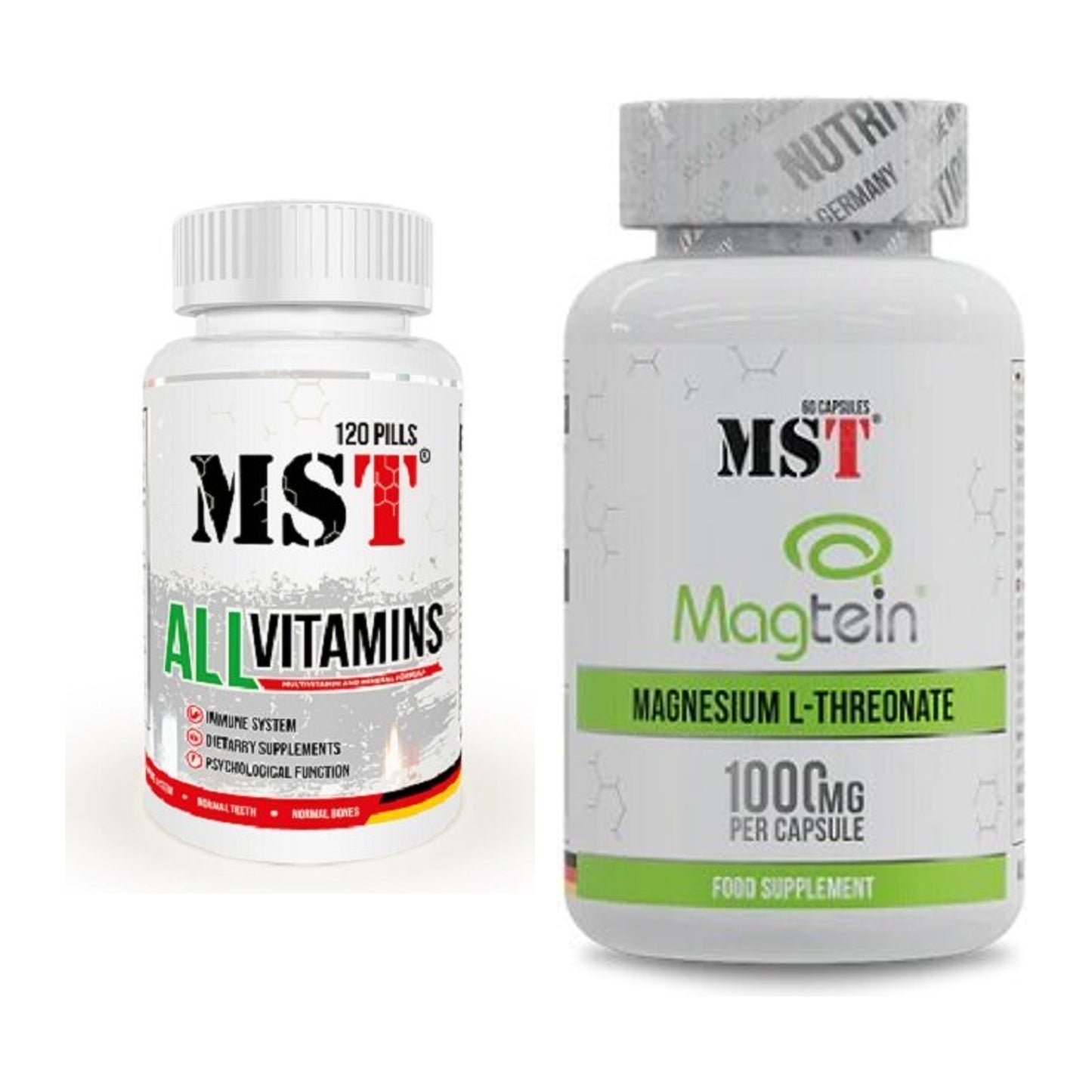 Kapsel-Jahresvorrat: MST All Vitamins 120 – 365 Tage, 420 Tabletten – alle enthaltenen Artikel