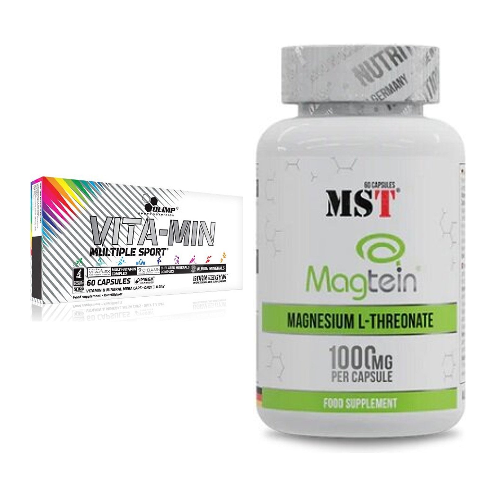 Kapsel-Jahresvorrat: 6× Olimp Vita-Min Multiple + MST Magnesium – alle enthaltenen Artikel