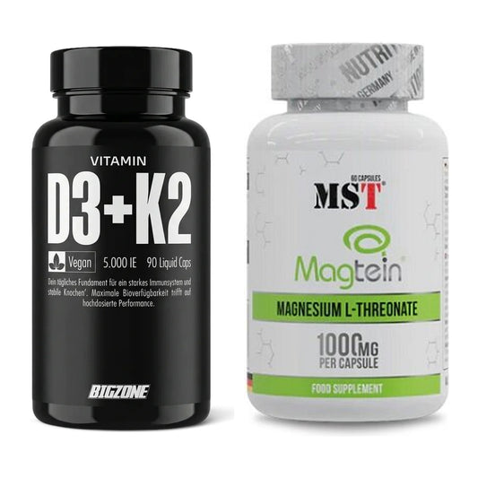 Kapsel-Jahresvorrat: Big Zone Vitamin D3 + K2 – 365 Tage, 420 Kapseln – alle enthaltenen Artikel