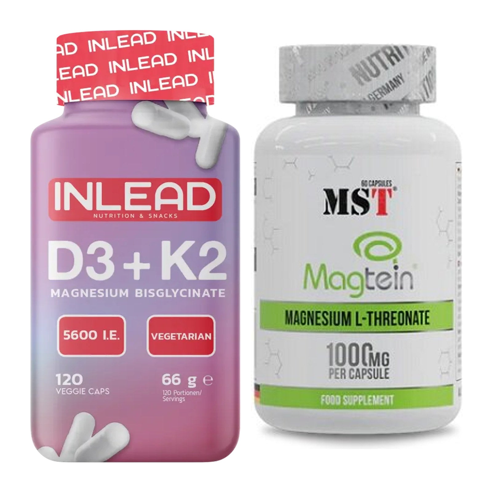 Kapsel-Jahresvorrat: INLEAD Vitamin D3 + K2 – 365 Tage, 420 Kapseln – alle enthaltenen Artikel