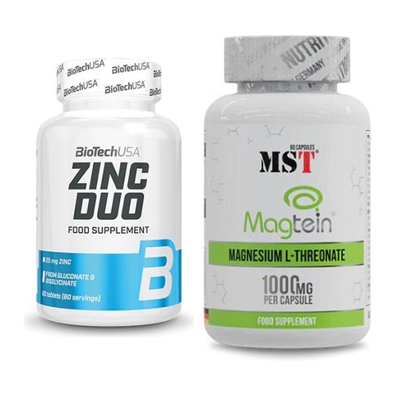 Kapsel-Jahresvorrat: BioTech Zinc Duo – 365 Tage, 420 Tabletten – alle enthaltenen Artikel