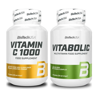 Kapsel-Zweimonatsvorrat: BioTech Vitamin C – 60 Tage, 60 Tabletten – alle enthaltenen Artikel