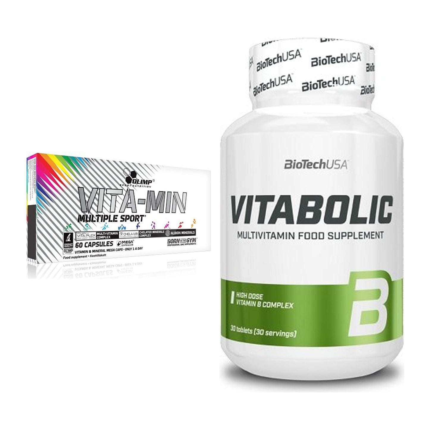 Kapsel-Quartalsvorrat: Olimp Vita-Min + BioTech Vitabolic 30 – alle enthaltenen Artikel