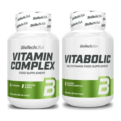 Kapsel-Quartalsvorrat: BioTech Vitamin Complex – 90 Tage, 90 Tabletten – alle enthaltenen Artikel