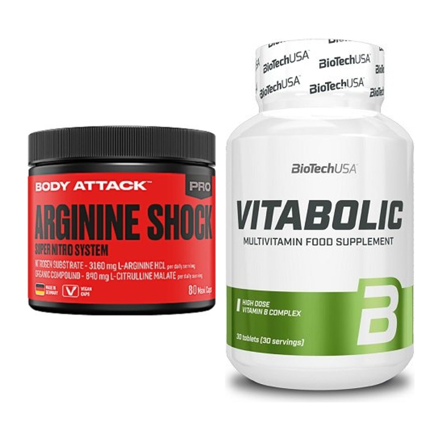 Kapsel-Quartalsvorrat: Body Attack Arginine – 90 Tage, 110 Kapseln – alle enthaltenen Artikel
