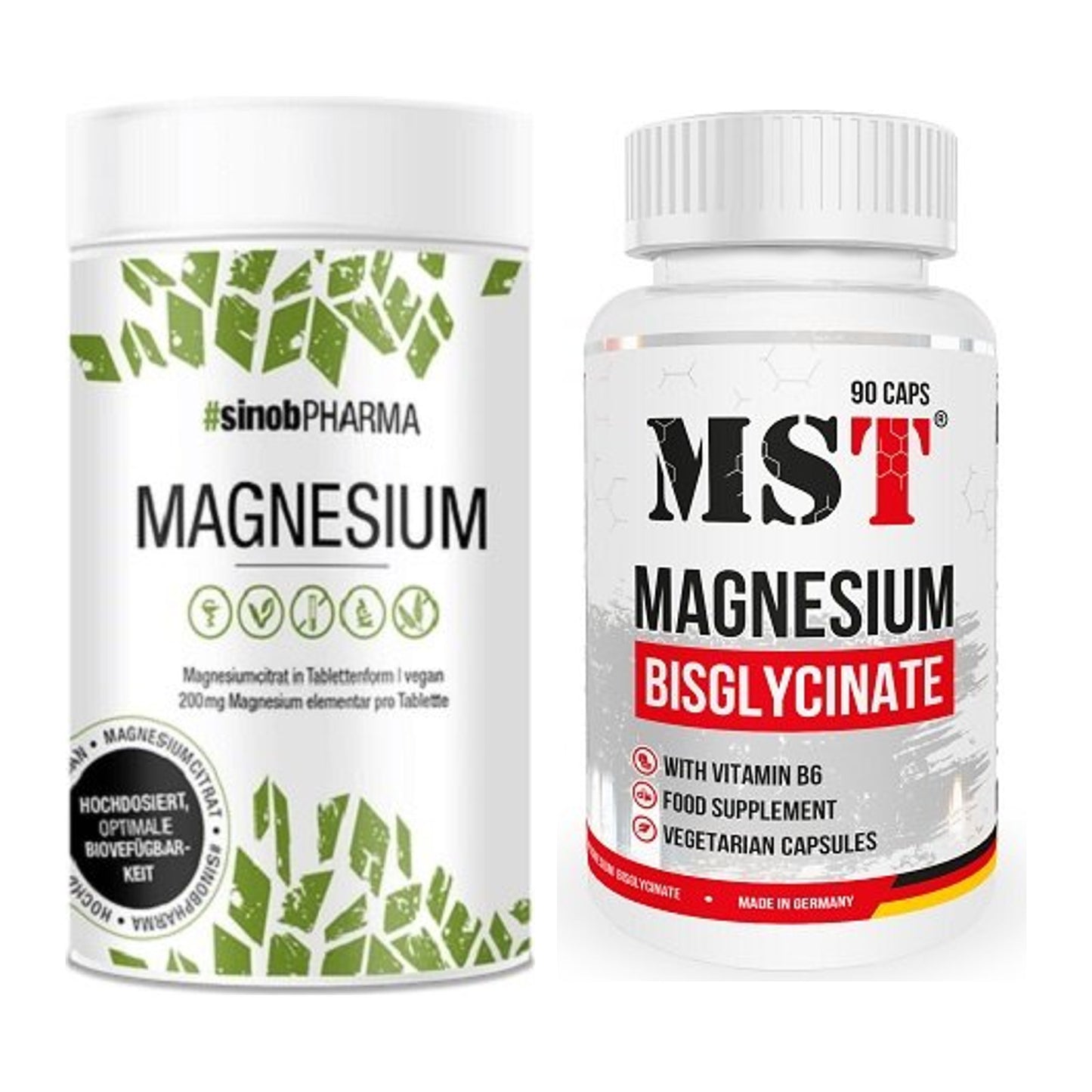 Magnesium-Jahresvorrat: Sinob Magnesium – 365 Tage, 450 Tabletten – alle enthaltenen Artikel