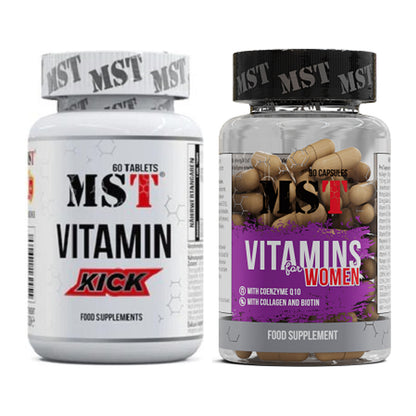 Multivitamin-Jahresvorrat: MST VITAMIN KICK – 365 Tage, 450 Tabletten – alle enthaltenen Artikel