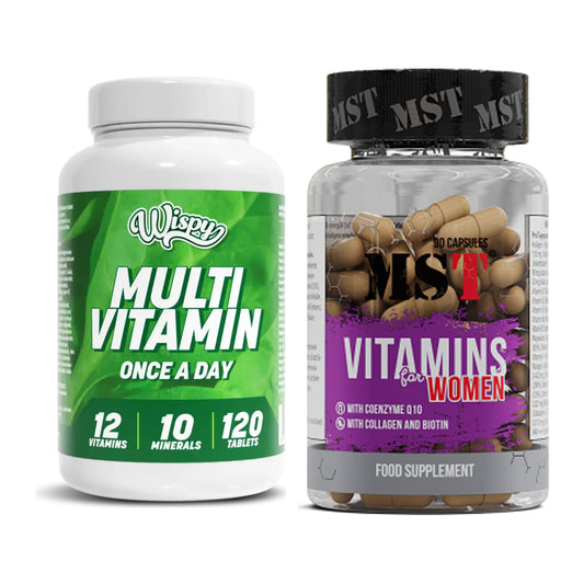 Multivitamin-Jahresvorrat: Wispy Multivitami – 365 Tage, 450 Tabletten – alle enthaltenen Artikel