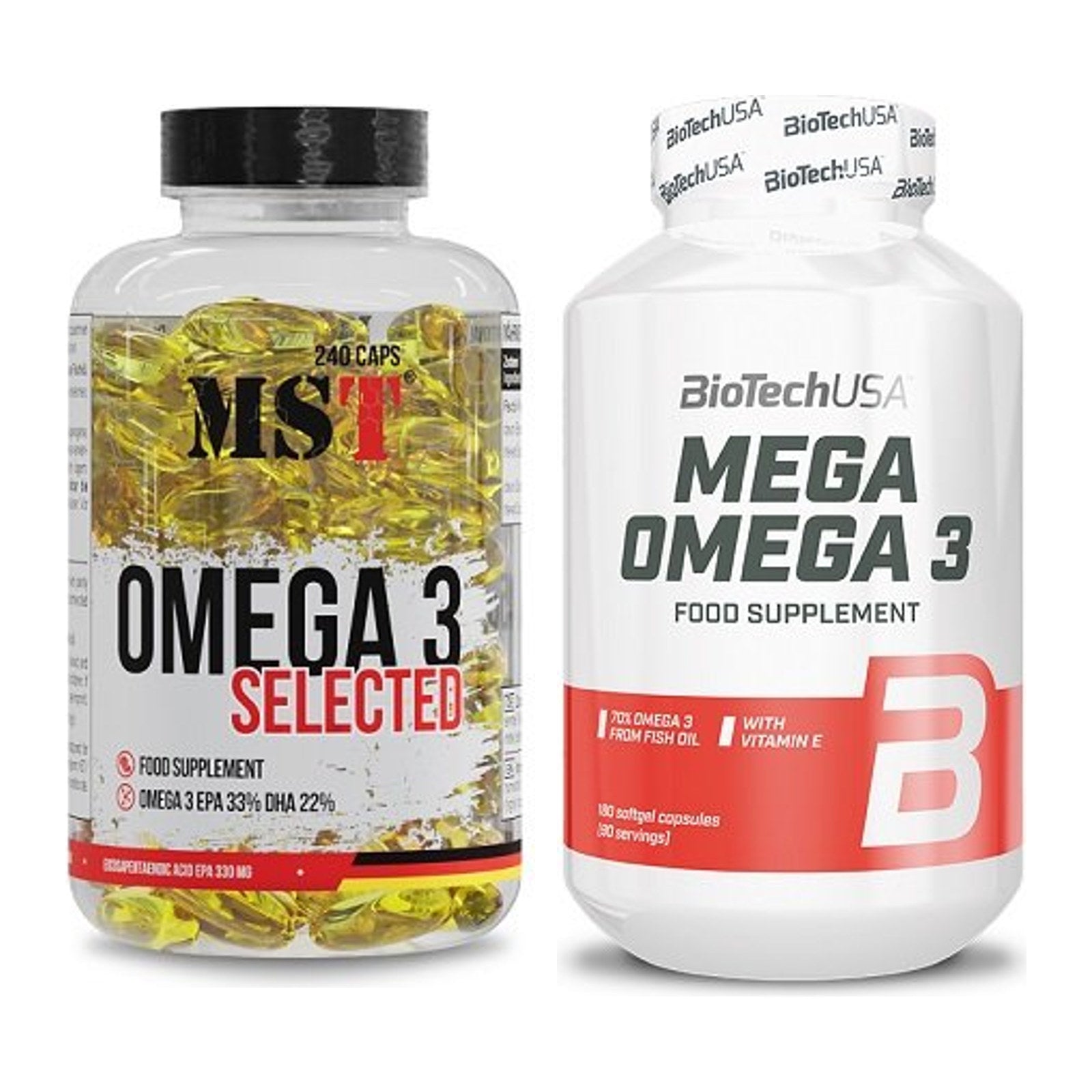 Omega-3-Jahresvorrat: MST Omega 3 Selected – 365 Tage, 420 Kapseln – alle enthaltenen Artikel