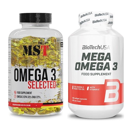 Omega-3-Jahresvorrat: MST Omega 3 Selected – 365 Tage, 420 Kapseln – alle enthaltenen Artikel