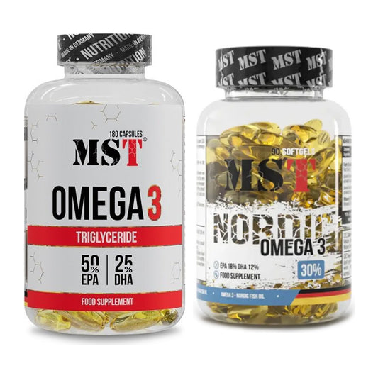 Omega-3-Jahresvorrat: MST Omega 3 TRIGLYCERIDE – 365 Tage, 450 Kapseln – alle enthaltenen Artikel