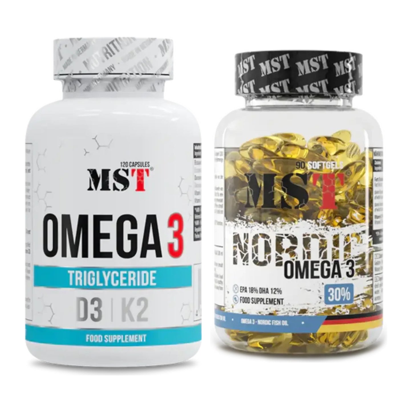 Omega-3-Jahresvorrat: MST Omega 3 500 mg D3 – 365 Tage, 450 Kapseln – alle enthaltenen Artikel