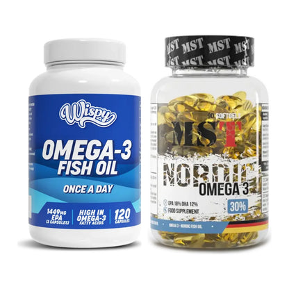 Omega-3-Jahresvorrat: Wispy Omega 3 (795mg – 365 Tage, 450 Kapseln – alle enthaltenen Artikel