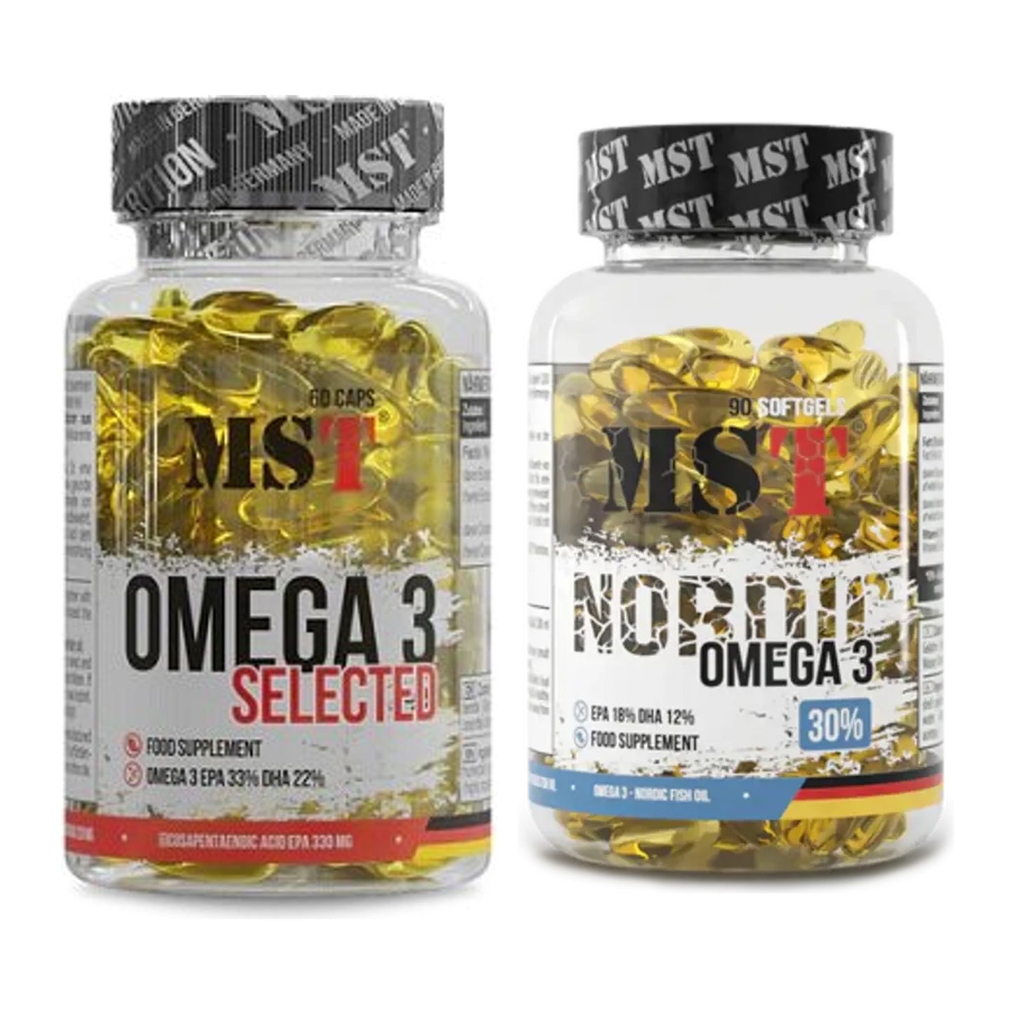Omega-3-Jahresvorrat: MST Omega 3 Selected – 365 Tage, 450 Kapseln – alle enthaltenen Artikel