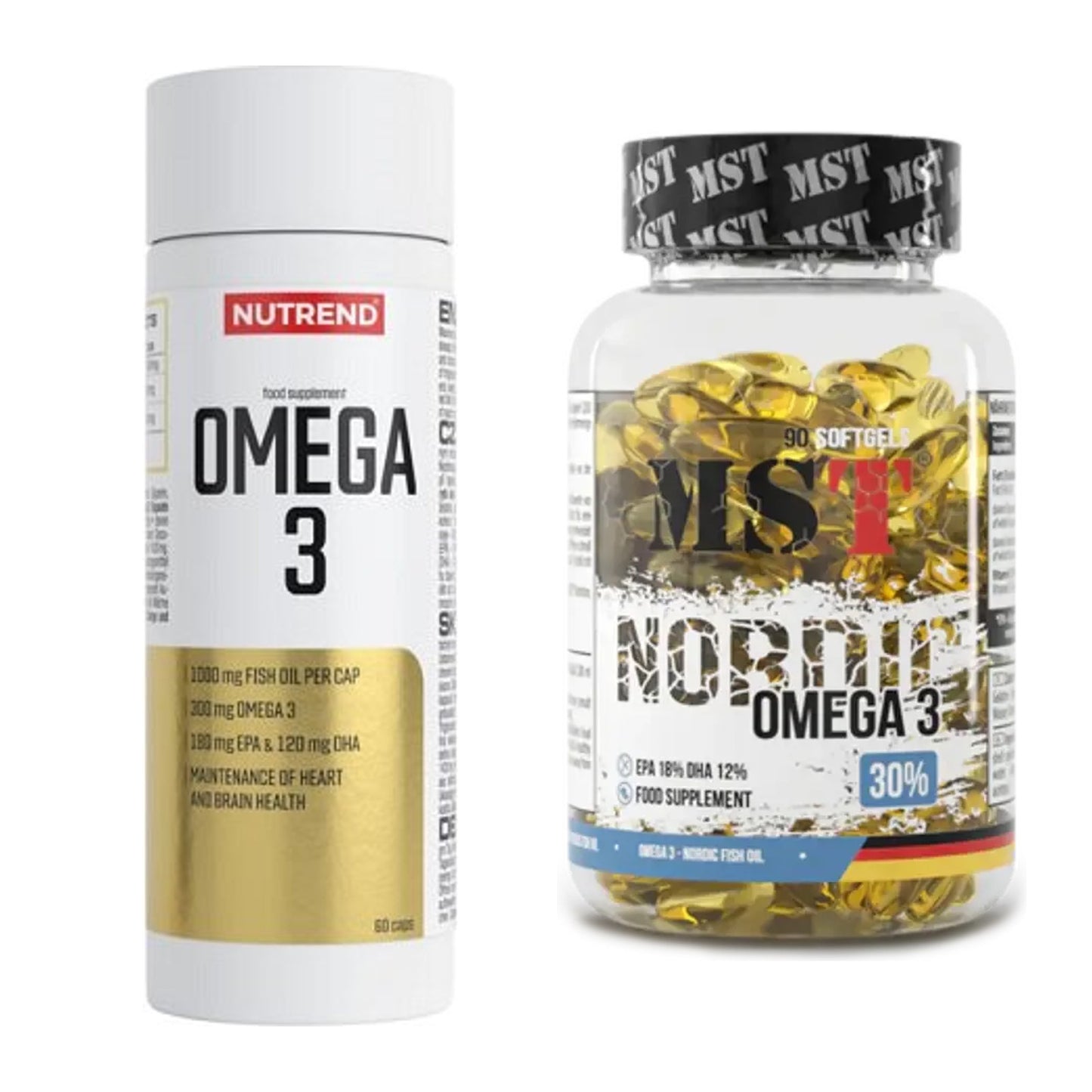 Omega-3-Jahresvorrat: Nutrend Omega 3 – 365 Tage, 450 Kapseln – alle enthaltenen Artikel