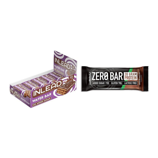 Riegel-Monatsration: INLEAD Wafer Bar – 30 Tage, 35 Riegel – alle enthaltenen Artikel