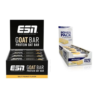 Riegel-Monatsration XXL: ESN Goat Bar – 30 Tage, 72 Riegel – alle enthaltenen Artikel
