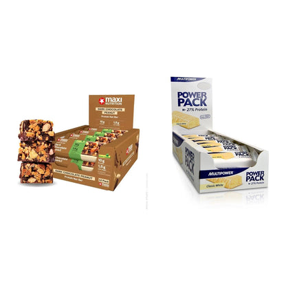 Riegel-Monatsration XXL: MaxiNutrition Protein – 30 Tage, 72 Riegel – alle enthaltenen Artikel
