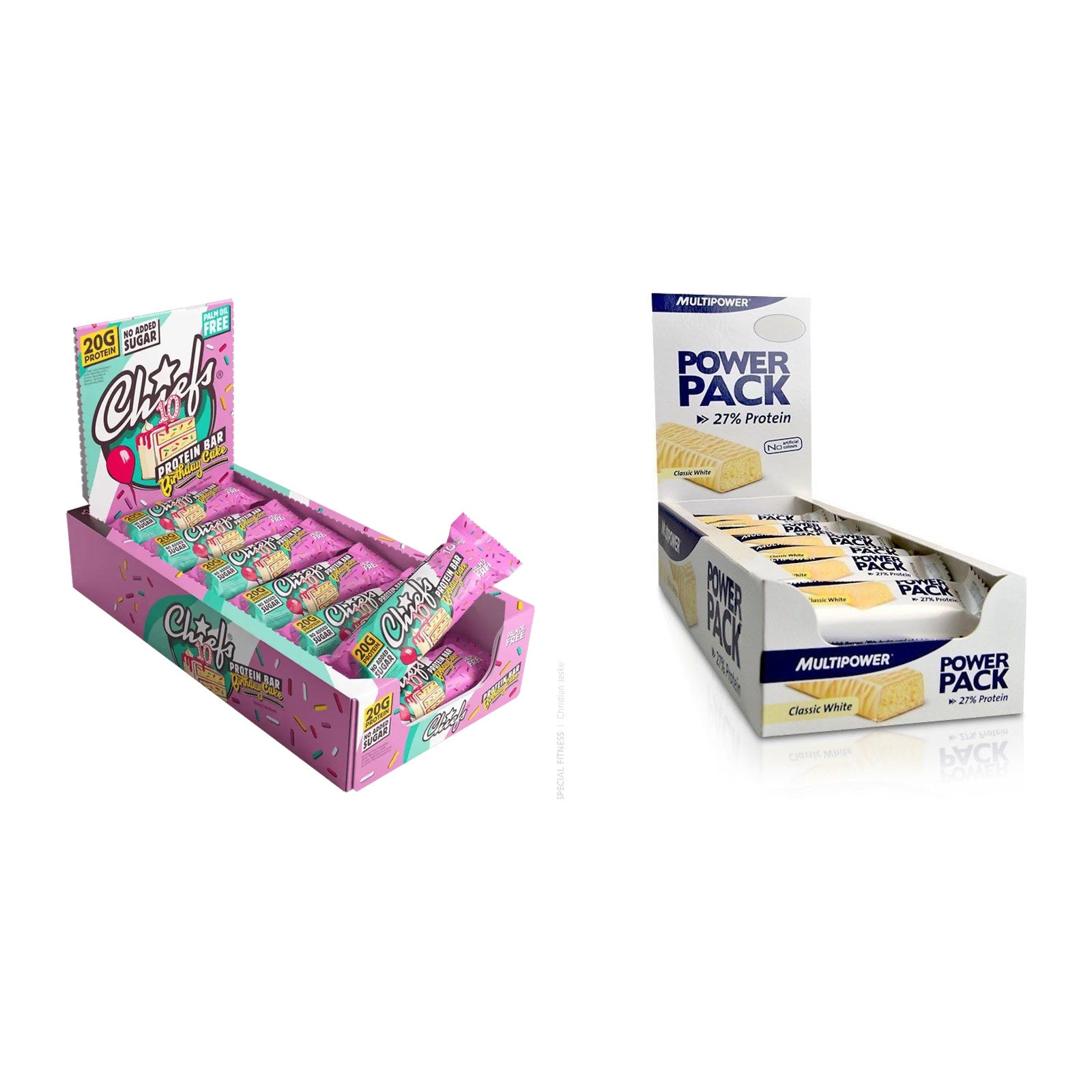 Riegel-Monatsration XXL: Chiefs Protein Bar – 30 Tage, 72 Riegel – alle enthaltenen Artikel