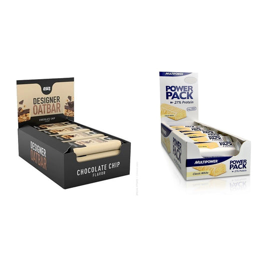 Riegel-Monatsration XXL: ESN Designer Oatbar – 30 Tage, 72 Riegel – alle enthaltenen Artikel
