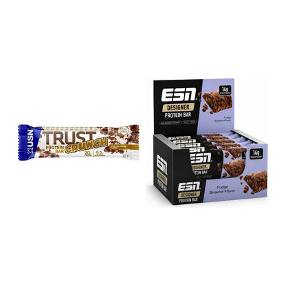 Riegel-Monatsration: USN TRUST Crunch Bars – 30 Tage, 36 Riegel – alle enthaltenen Artikel