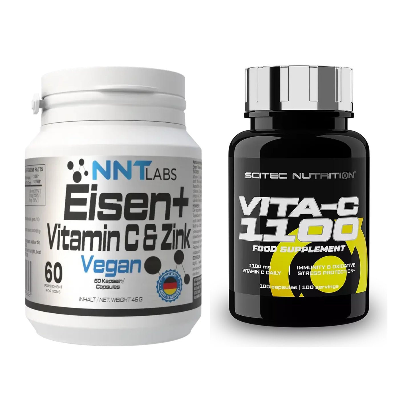Vitamin-C-Halbjahresvorrat: NNT Eisen – 180 Tage, 220 Kapseln – alle enthaltenen Artikel