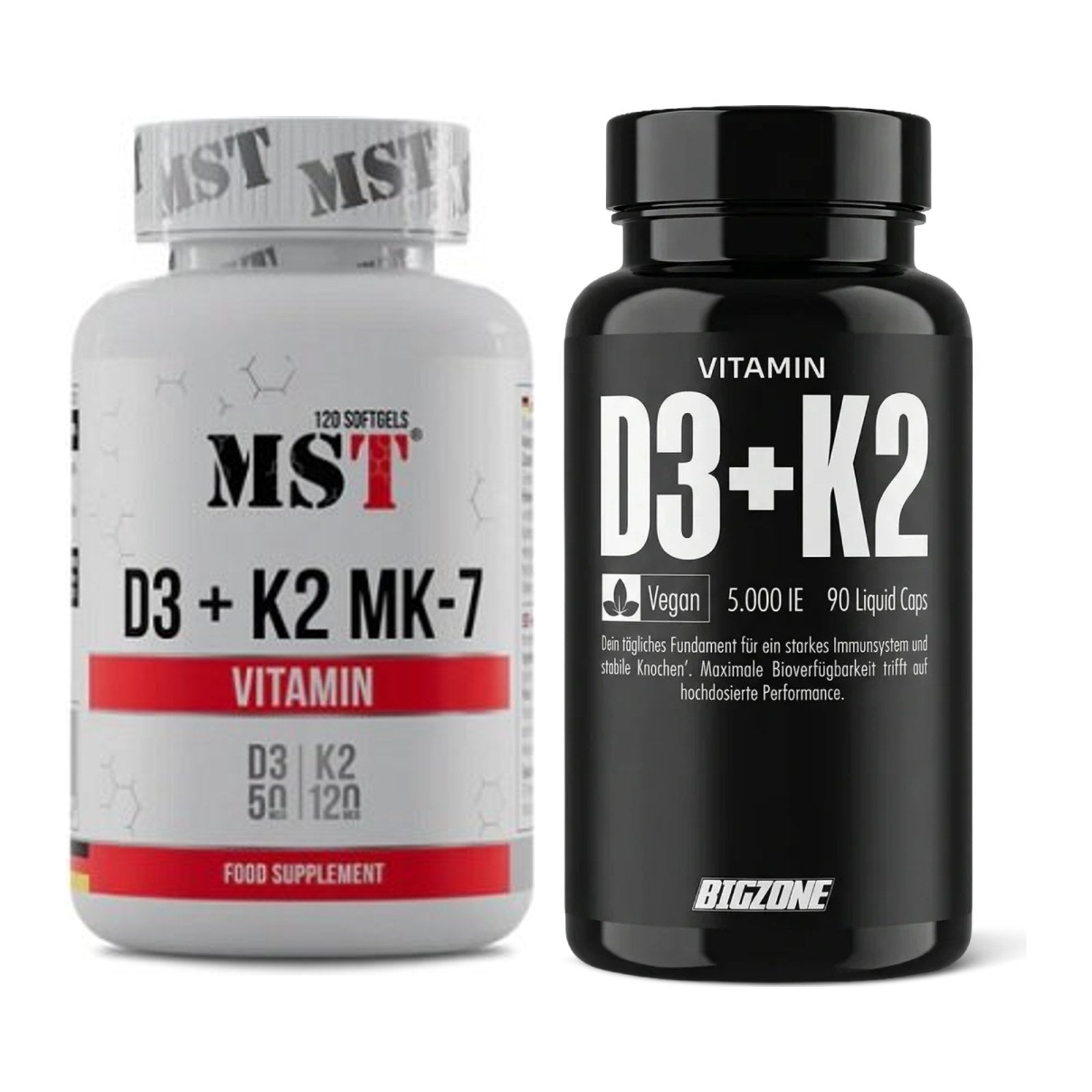 Vitamin-D-Jahresvorrat: MST Vitamin D3 + K2 – 365 Tage, 450 Kapseln – alle enthaltenen Artikel