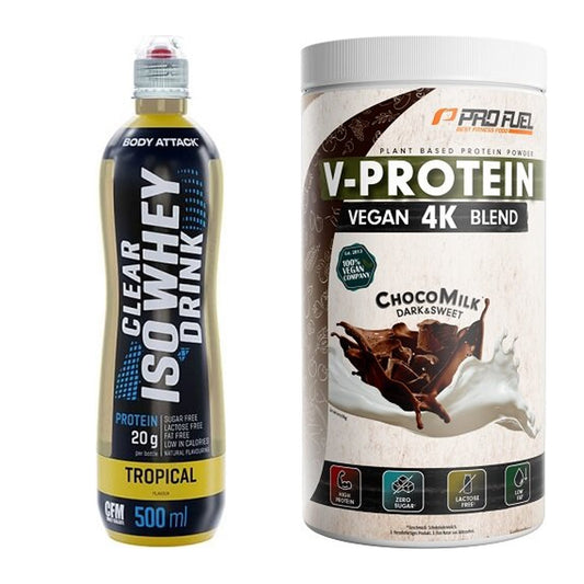 Protein-Monatsvorrat: Body Attack Clear Iso – 30 Tage, 40 Portionen – alle enthaltenen Artikel
