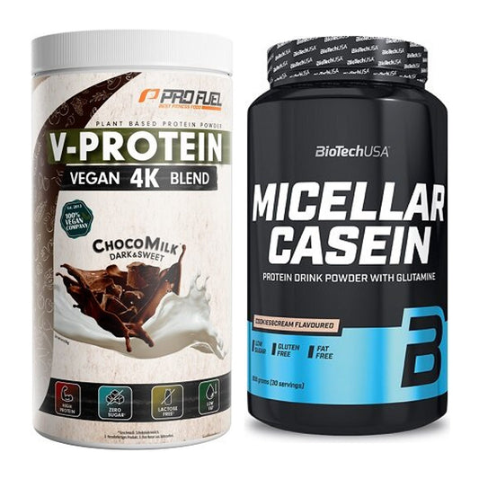 Protein-Zweimonatsvorrat: ProFuel V-PROTEIN – 60 Tage, 78 Portionen – alle enthaltenen Artikel