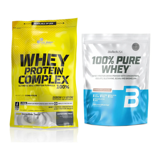 Protein-Zweimonatsvorrat: Olimp Whey Protein – 60 Tage, 75 Portionen – alle enthaltenen Artikel